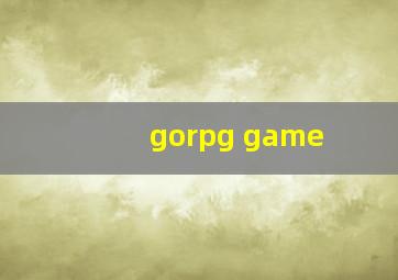 gorpg game